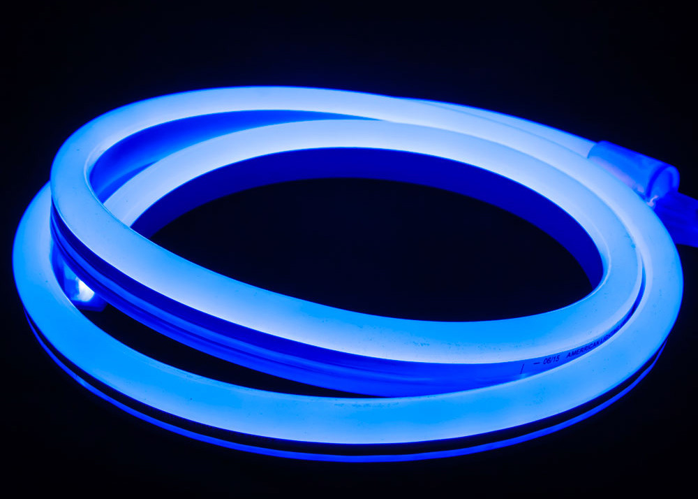 Blue Led Neon Tube Light Flex Led Neon Rope Light 14mm 26mm 10w M Waterproof Soft Neon Strip Lights