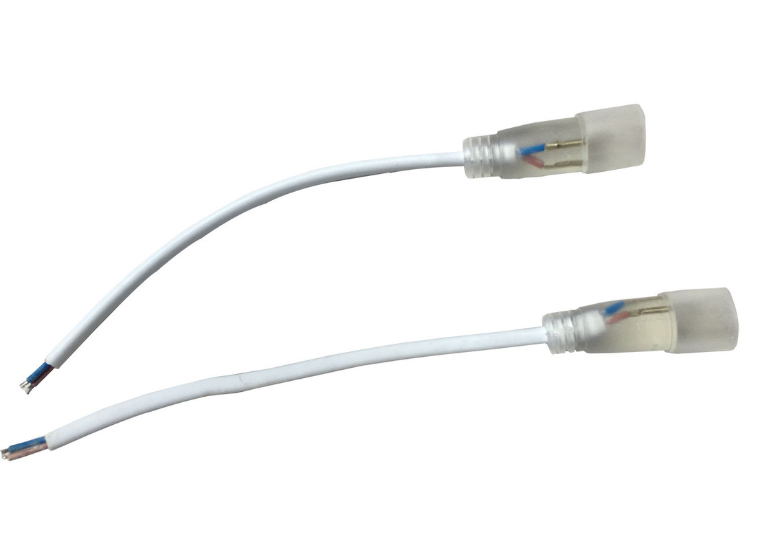 Round Shape Neon Light Accessories 12V / 24V Led Neon Flex Power Cord