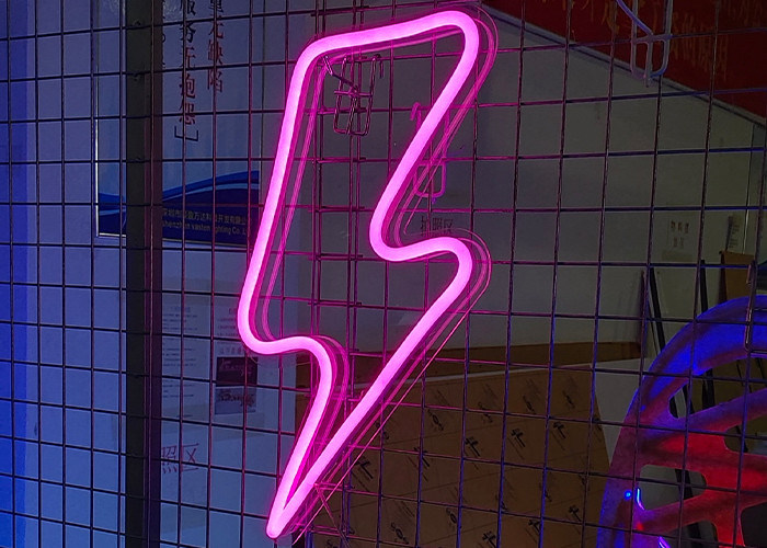 Lightning Bolt Neon Sign Remote Control Lightning LED Neon Signs Big