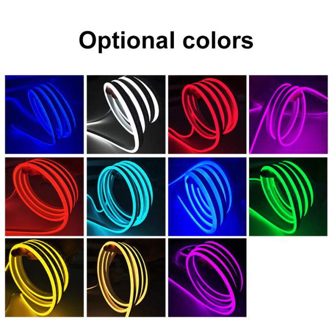 Silica Gel 8W/M Silicone LED Neon Rope Light Flexible DC12V IP65