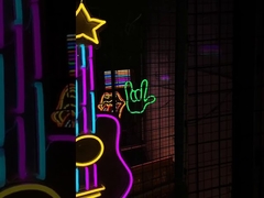 Guitar led neon sign