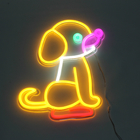 Dog LED Neon Signs Decor Light H505 * W414MM Dimension CE Approval