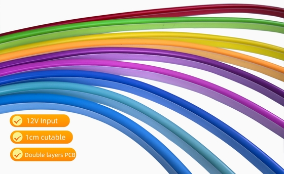 100LEDs/M Silicone LED neon Tube Cut Length 1cm Suitable for -20°C- 50°C Environments