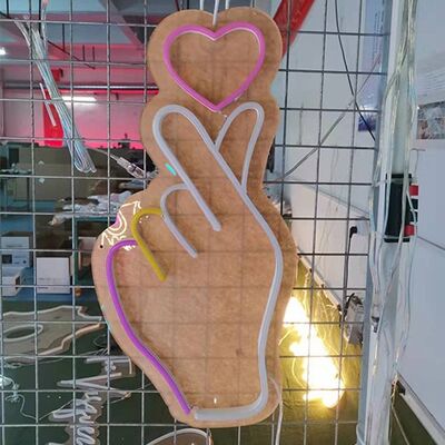 Custom Neon Signs with Transparent and Colored Acrylic Plates for Personalized Wedding and Celebration Decor