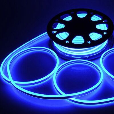 Waterproof LED Neon Flex Strip with 108pcs SMD2835 LEDs Mini Size 12V Input Eco PVC Material for Flexible Horizontal Bending Applications