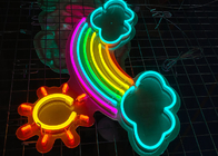 rainbow Custom neon sign led silica gel acrylic board  handmade fashion lighting