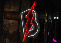 Acrylic 12VDC 200cm Led Lightning Neon Signs RoHS For Bar