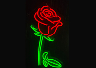 Rose Acrylic Illuminated Led Neon Signs 12VDC 14 Colors