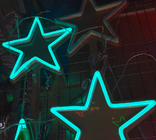 Star neon sign for christmas custom size waterproof outdoor neon sign