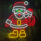 Ac100v Gift Led Neon Sign No Fragile Christmas Santa Claus Cuttable Waterproof