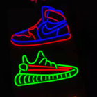 Vasten Custom Shoes Neon Signs Sneakers 8mm Silica Gel Ac100v