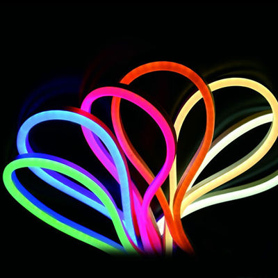 Dream Color RGB Flex Tube LED Neon Rope Light Double Side Lighting 120pcs SMD2835 LEDs per Meter Waterproof Eco PVC Material