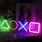 con Gaming PS4 Game Neon Light Sign Control Decorative Lamp Colorful Lights Game Lampstand LED Light Bar Club Wall Decor