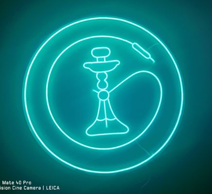 Handcrafted Hookah Neon Sign Highly Visible Hookah Lounge Neon Sign
