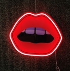 Wall Decor Art LED Neon Light USB Powered Printing Women Red Lips Neon Sign Home Decoration,Bedroom, Lounge
