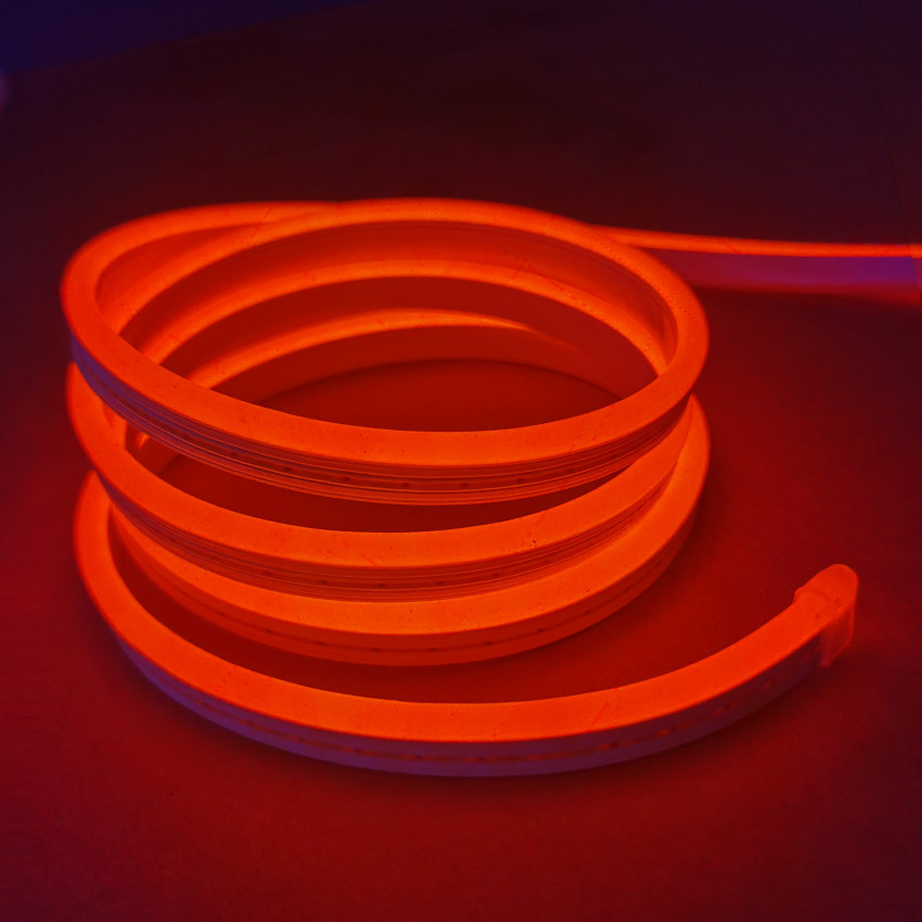Orange Flexible Neon LED Rope Lights Waterproof IP65 DC12V Decorative ...