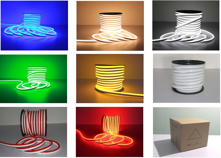 24V RGB Neon Rope Light 24V Neon-Flex RGB LED Linear Flexible Lighting ...