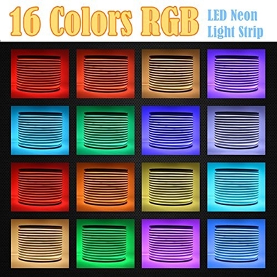 Super Bright RGB LED Neon Flex AC 110 - 120V Input Voltage 50M / Roll