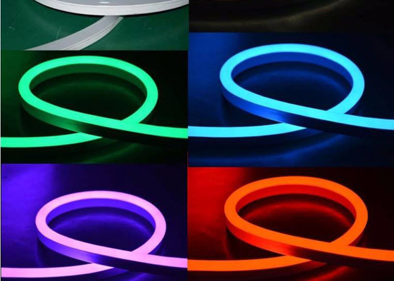 RGB Led Flexible Neon Lights For Bedroom / Garden PWM Signal Control Style