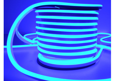 Single Color Blue Mini Neon Flex , 100 - 120V Flexible Neon Rope Light