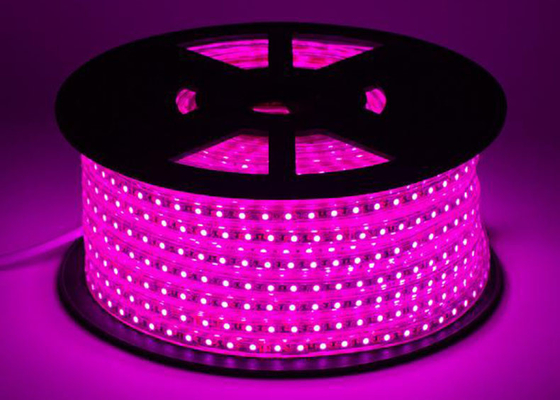 Pink IP67 High Voltage LED Strip W12.5mm * H7.5mm Size Long Lifespan
