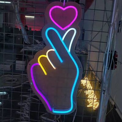 Custom Neon Signs Offering Multiple Color Options Including Red Yellow and Blue for Personalized Room Wall Decorations