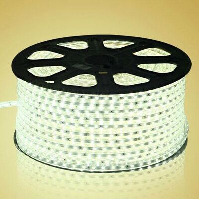High Voltage LED Strip 110V AC Input 100M Long SMD 3528 60 LEDs Per Meter With Easy Installation And Cutting Points