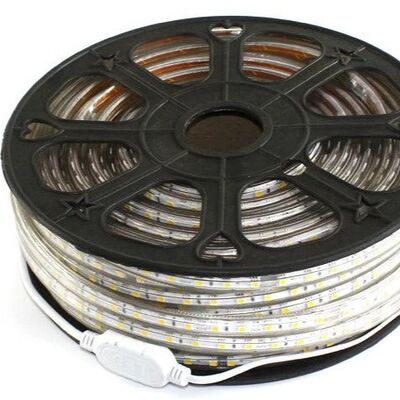 High Voltage LED Strip 110V AC Input 100M Long SMD 3528 60 LEDs Per Meter With Easy Installation And Cutting Points