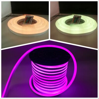 RGB LED Neon Flex neon light strip with 5050 PLCC 6 SMT LEDs offering three times brightness compared to older LED versions