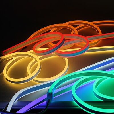 Dream Color RGB Flex Tube LED Neon Rope Light Double Side Lighting 120pcs SMD2835 LEDs per Meter Waterproof Eco PVC Material