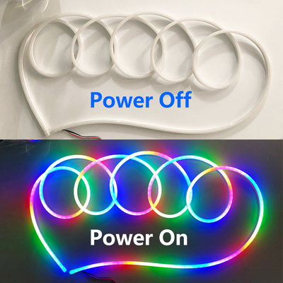 Programmable Flexible Led Neon Rope , Waterproof Flexible Strip Lighting Dream Color