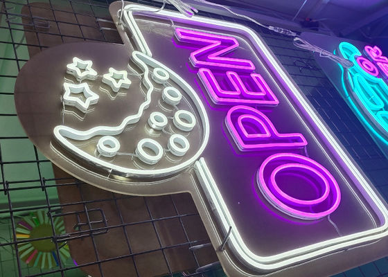 Custom Neon Signs with Laser Cut Acrylic Backing Providing Easy Hanging and Durable Lighting for Various Indoor Settings