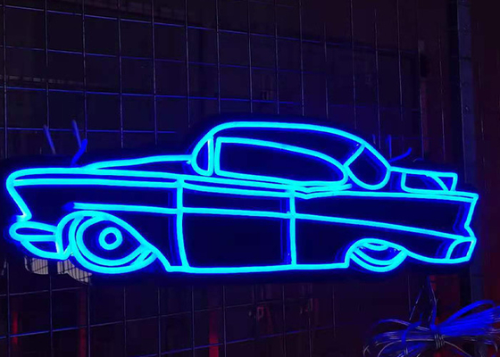 Acrylic Silica Gel 12VDC 200cm Car Neon Signs For Auto Show