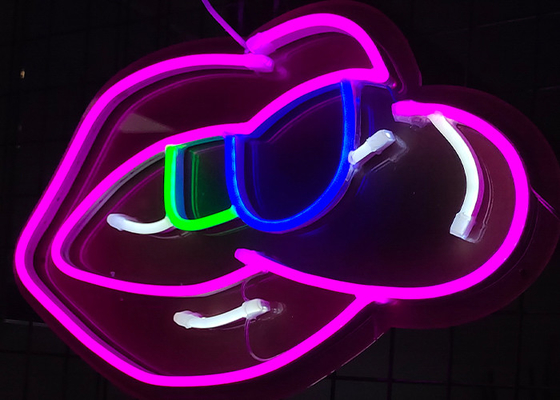 Custom neon sign fashion trend spectacles store shopping mall magnificent displays of illuminated signs