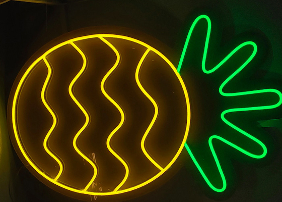 Ananas Neon Sign handemade fruits neon sign shenzhen handmade sign