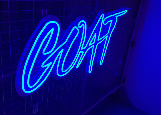 50000hrs Goat Silica Gel Led Neon Sign 200cm EU Plug Acrylic