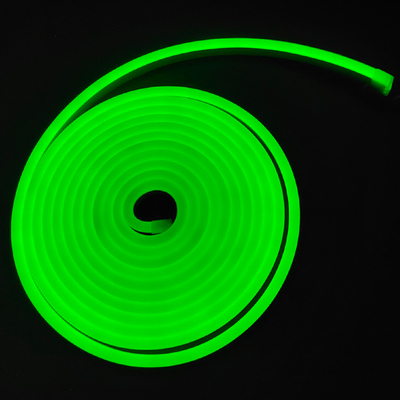 Green No Fragile 816mm Led Neon Flex Tube Silica Gel 2.5cm Cutting