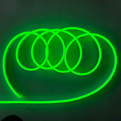 Green No Fragile 816mm Led Neon Flex Tube Silica Gel 2.5cm Cutting