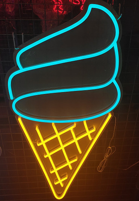 Custom ice cream neon sign for coffee pub bar led neon sign