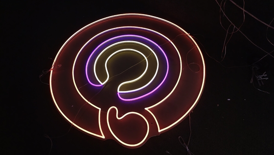Circle Logo Cuttable Neon Signs Silica Gel Hang Wall Lighting 8×12mm
