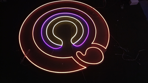 Circle Logo Cuttable Neon Signs Silica Gel Hang Wall Lighting 8×12mm