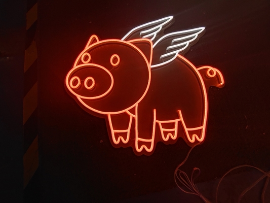Pig neon sign kids Girls Mencave Halloween lighting pig neon sign