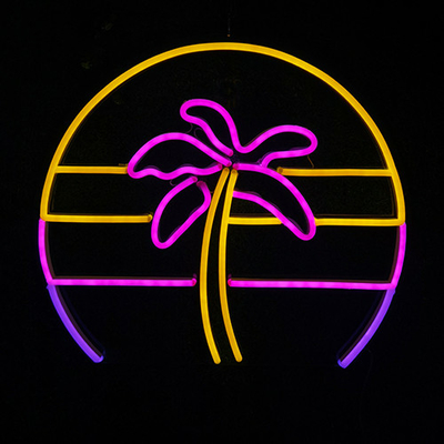 Coconut tree neon sign china Vasten company handmade neon signs