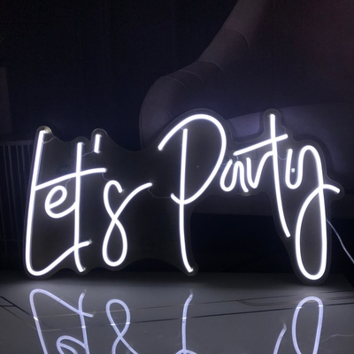 Ac240v Party Led Neon Sign Uv Resistant Handmade AC100V Dimmable
