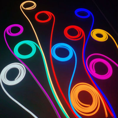 Blue Flex LED Neon Tube Light 14mm by 26mm Waterproof Soft Neon Strip Lights Featuring 120pcs SMD2835 High Brightness Suitable for Indoor Outdoor